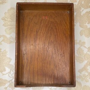 Vintage Weis Monroe Michigan Wood Logo Tray/Holder/Desktop Organizer